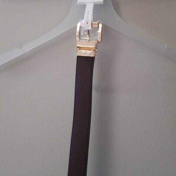 NWT MICHAEL Michael Kors brown & maroon brown reversible belt XL - Picture 4 of 7